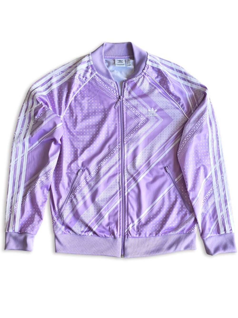 adidas Purple Bomber Track Jacket - Originals SST Purple Glow DV2580 - Women's M